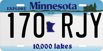 MN license plate 170RJY