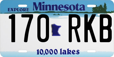 MN license plate 170RKB