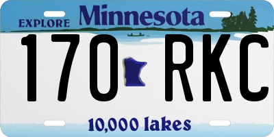 MN license plate 170RKC