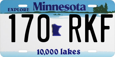 MN license plate 170RKF