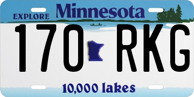 MN license plate 170RKG