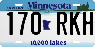 MN license plate 170RKH