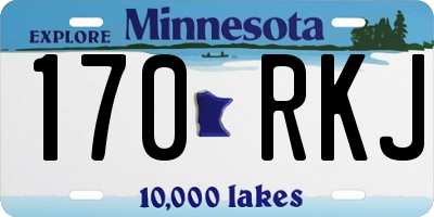 MN license plate 170RKJ