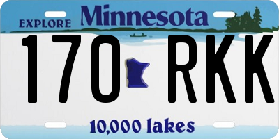 MN license plate 170RKK