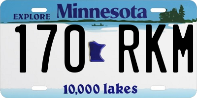 MN license plate 170RKM