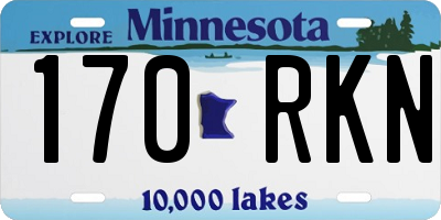MN license plate 170RKN