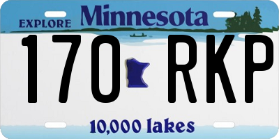 MN license plate 170RKP