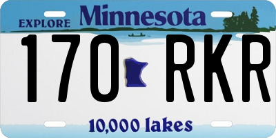 MN license plate 170RKR