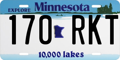 MN license plate 170RKT