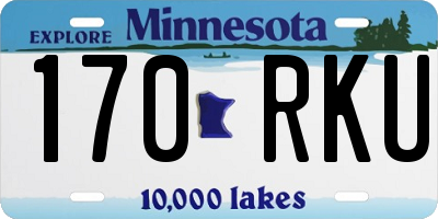 MN license plate 170RKU