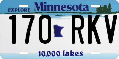 MN license plate 170RKV