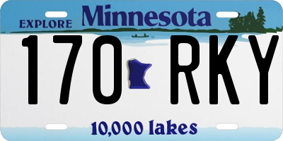 MN license plate 170RKY