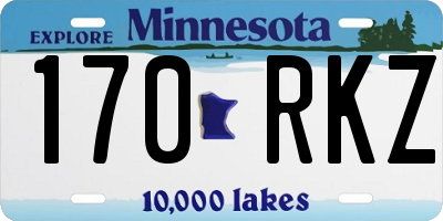 MN license plate 170RKZ