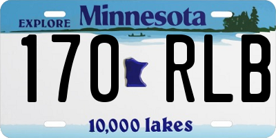 MN license plate 170RLB