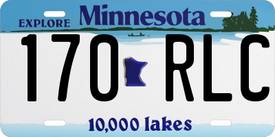 MN license plate 170RLC