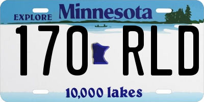 MN license plate 170RLD