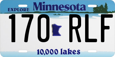 MN license plate 170RLF