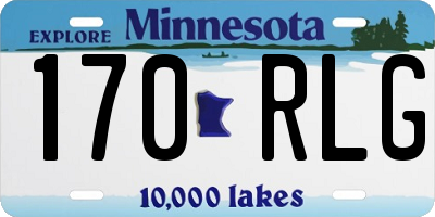 MN license plate 170RLG