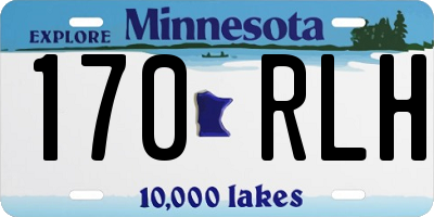 MN license plate 170RLH