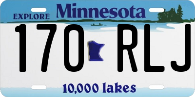 MN license plate 170RLJ