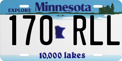 MN license plate 170RLL