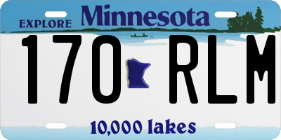 MN license plate 170RLM