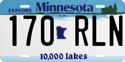 MN license plate 170RLN