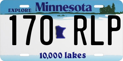 MN license plate 170RLP