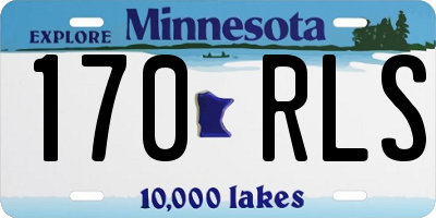 MN license plate 170RLS