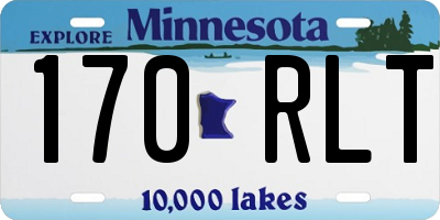 MN license plate 170RLT
