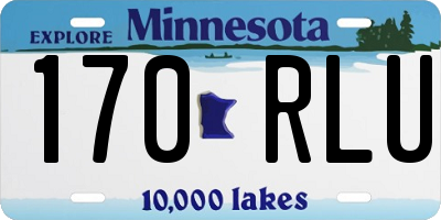 MN license plate 170RLU