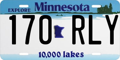 MN license plate 170RLY