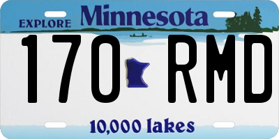 MN license plate 170RMD