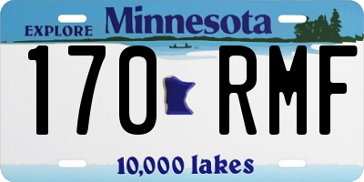 MN license plate 170RMF