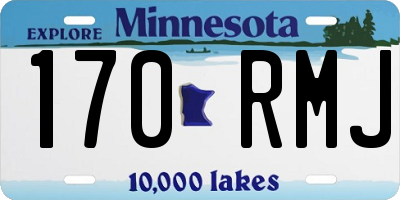 MN license plate 170RMJ