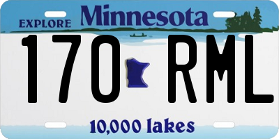 MN license plate 170RML