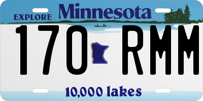 MN license plate 170RMM