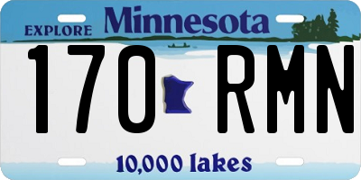 MN license plate 170RMN