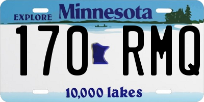 MN license plate 170RMQ