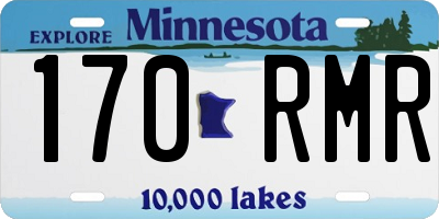 MN license plate 170RMR