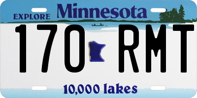 MN license plate 170RMT