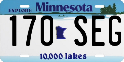 MN license plate 170SEG