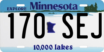 MN license plate 170SEJ