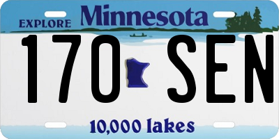 MN license plate 170SEN