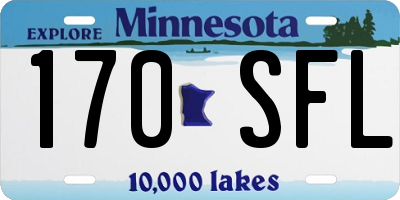 MN license plate 170SFL