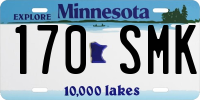 MN license plate 170SMK