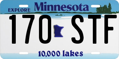 MN license plate 170STF