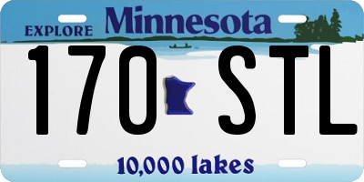 MN license plate 170STL