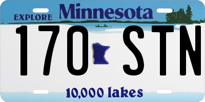 MN license plate 170STN