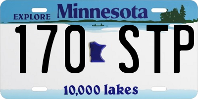 MN license plate 170STP